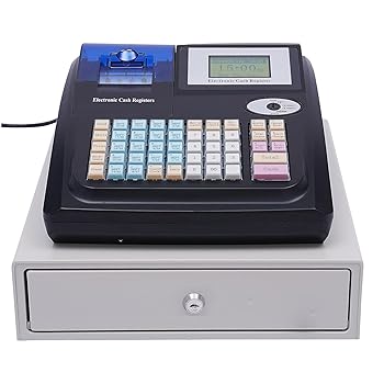 【中古】POS取り合わせ、デジタルLED見せびらかすと48手がかりを備えた陰電子現ナマ金銭登録器、取りはらい能力のあるな現ナマお盆と受け取り証書印刷工役立つこと、
