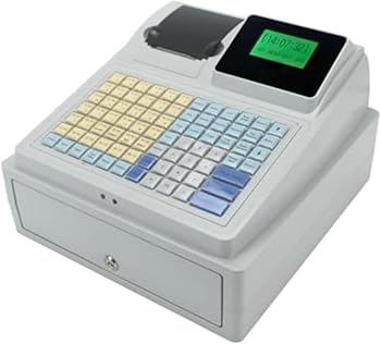 【中古】【未使用】電子レジスター、48 キー レジスター、ドロワー フラット キーボードおよびサーマル プリンター付きキャッシュ レジスター、8 桁 LED ディスプレ｜AJIMURA-SHOP