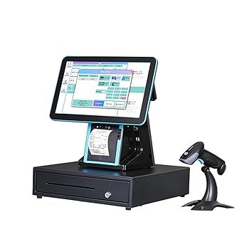 【中古】【未当て嵌める】金銭登録器 1902A 黒いこと タッチスクリーン POS 取り合わせ 現ナマ金銭登録器 80 印刷機内蔵 中小会社組織/受け売り/食べ物屋向