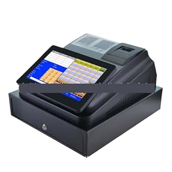 【中古】【未使用】電子レジスター、 多言語タッチスクリーンレジ、レジ