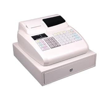 【中古】【未使用】電子レジスター、 58mmレシートプリンターとシステムソフトウェアを内蔵し、操作が簡単で便利なユニバーサルチェックアウトキャッシュレジスター