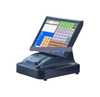 【中古】【未使用】キャッシュレジスター レジ、頑丈、メンテナンスフリー、埋め込み式 15 インチ タッチ スクリーン、ファーストフード英語レジ 小売レストランス｜AJIMURA-SHOP