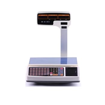 【中古】【未当て嵌める】デジタル掛け目規模 30kg 勝手もと 現ナマ金銭登録器 受け取り証書規模 POS 受け売り店向けソフトウエア付き添い人 販売店や商行為向け(Scale)