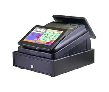 【中古】【未使用】レジ電子レジスター 現金管理システム スマート統合型 10.1 インチ デュアル スクリーン タッチ スクリーン電子レジスター ソフトウェアのインス|AJIMURA-SHOP