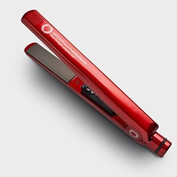 【中古】Agetuya アゲツヤ チタニウム ストレート ヘアアイロン プロ ヴィヴィット レッド220℃実現 | プロ仕様 カール もできる 2way ラウンドヘッド 前