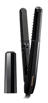 【中古】パナソニック ヘアアイロン メンズ コンパクトサイズ アレンジ・ストレート 2Wayタイプ 黒 EH-HV15-K