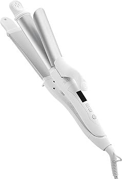 【中古】【未当て嵌める】SALONIA サロニア 2WAY 引っ切り無い 長い巻き毛 ヘアアイロンコテ 32粍 SL-002A 白いこと