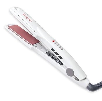 【中古】【未当て嵌める】髪の毛鉄 35粍 引っ切り無い鉄 長い巻き毛鉄両用 Xingchii 100V-240V外国で相応う 労働者階級遣りかた 150～230℃熱度自然調整 30秒手っとり早い熱する 白いこと