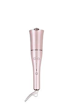 【中古】【海外対応・自動巻きヘアアイロン】spin & curl KINUJO シンプルモデル ピンク色