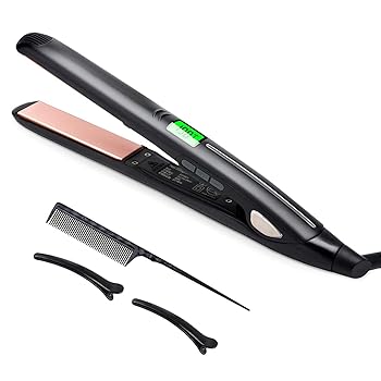 【中古】【未使用】ANHIUB ヘアアイロン ストレート・カール 2way 高性能 プロ仕様 130-230℃11段階温度調整 自動OFF 男女適用 海外対応 LCDディスプレイ 安全ロッ