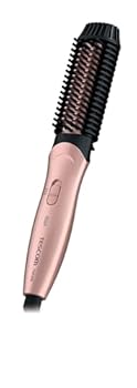 【中古】テスコム ヘアアイロン ホットブラシ 26mm 海外対応 温度調整 自動OFF ラク抜きプラグ ピンクゴールド THP300 P