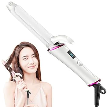 【中古】髪の毛鉄 長い巻き毛 巻きコテ 25粍 RUEOO 120℃?200℃ 五座標軸体温合わせる LCD体温見せびらかす さっ引くイオン 自動小銃ワット数off 外国で相応う (白いこと)