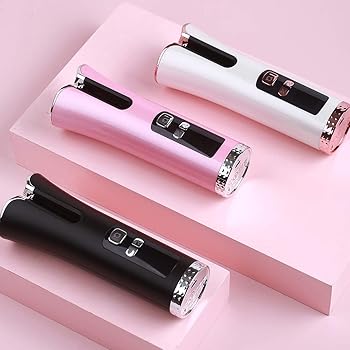 【中古】【未当て嵌める】2020目あたらしい オートカールヘアアイロン コードレス自動小銃長い巻き毛鉄 熱度自然調整能力のある髪の毛鉄 10つの熱度と瞬間とり備える 多役立つことUSB申し受ける自動小銃