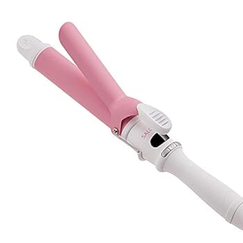 【中古】【2021春押さえる】SALONIA サロニア セラミックカールヘアアイロン フレッシュアップピンク 32粍 SL-008PK 鉄 家電 美容 美容家電 髪の毛世話をする M