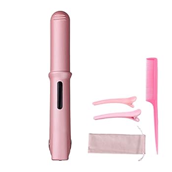【中古】WUQIAN コードレスヘアアイロン USB充電式 ヘアストレートアイロン2way 160/180/200℃ 3段階温度調節 自動OFF 持ち運び便利 家電 男女兼用 家庭/