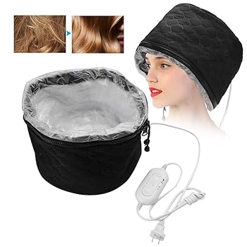 【中古】ヘアケアハットヘアスパキャップ、加温キャップ、ポータブル ヘア アイロン、110V家庭用電気暖房ハットヘアケアスパホーム用に3つの温度調整可能