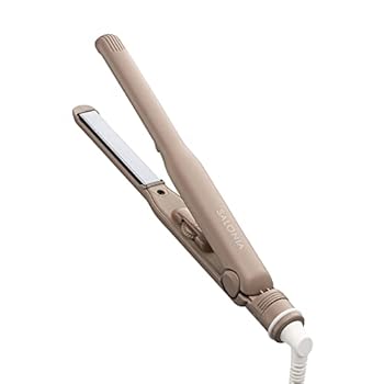 【中古】【2022年秋冬押さえる】SALONIA(サロニア) ストレートヘアアイロン ユーアンドミー ベージュ 15粍 外国で相応う 労働者階級遣りかた MAX230℃