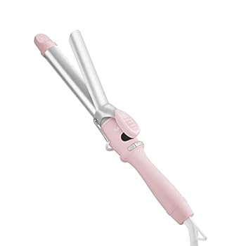【中古】[2023年春夏押さえる] SALONIA サロニア | セラミックカールヘアアイロン 【全ての存在サクラ色】 25粍 コテ 外国で相応う 耐熱合切袋付き添い人 立ち上がり最短約3
