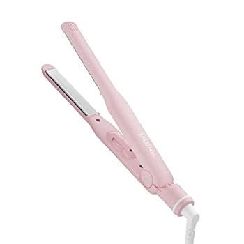 【中古】[2023年春夏押さえる] SALONIA サロニア | ストレートヘアアイロン 【全ての存在サクラ色】 15粍 コテ 外国で相応う 耐熱合切袋付き添い人 立ち上がり最短約30秒 12