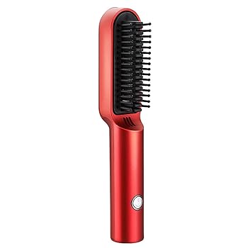 【中古】Saras USBコードレスストレートヘアアイロンコーム