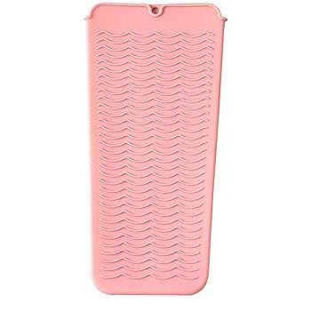 【中古】【未使用】シリコーンヘアアイロンマット,旅行用保温パッド | パーマスタイリングツール火傷防止パッド、ホットヘアツール用ヘアアイロン耐熱パッド