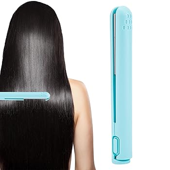 【中古】【未使用】コードレスヘアアイロン USB充電式ヘアアイロン コードレス ミニヘアアイロン メンズ 持ち運び用ヘアアイロン 前髪 ヘアアイロン | 2 1 ウェーブ
