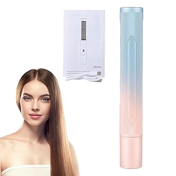 【中古】【未使用】SHUUL 熱矯正ブラシ | USB充電式ヘアアイロンスティック,4000mAh 女性のためのポータブル矯正ブラシ火傷防止、3 レベルの温度、｜AJIMURA-SHOP