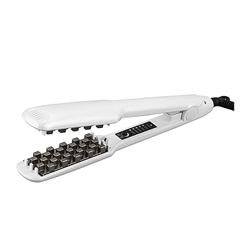 【中古】【未当て嵌める】WLLKIY スマートパワーオフマイナスイオンヘアアイロンお上さんの利得の玉蜀黍透かし彫りデュアル役立つこと明かり添え木ヘアアイロンカーラー fangzi (Color :