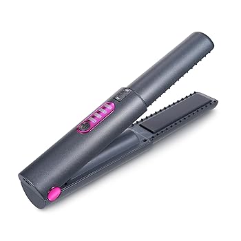 【中古】【未使用】Daconovo ポータブル充電式ヘアアイロンヘアアイロン UT, Grey