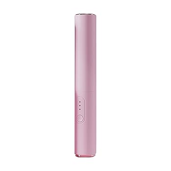【中古】【未使用】クロウ華 セラミックコーティングストレートヘアアイロンコームブラシ均一な熱分布温度調整ポータブル充電式電動スタイリングツールダメージフリ