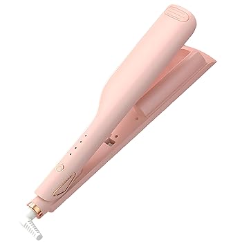 【中古】サクラ色のウェーブヘアアイロン25粍セラミックカーラー 150℃?210℃ 4座標軸熱度自然調整持っていくに助けになる 8000万個のマイナスイオンカーラー 耐熱カーラ