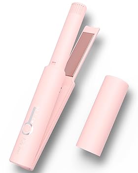 【中古】Paume コードレスへアアイロン 持っていく コテ ミニ ヘアアイロンピンク