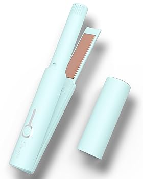 【中古】Paume コードレスへアアイロン 持ちはこび コテ ミニ 髪の毛鉄水色
