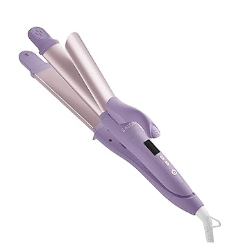 【中古】【未使用】2024年秋冬カラー SALONIA サロニア 2WAY ストレート カール ヘアアイロン コテ 32mm SL-002AMM マイニュアンスパープル