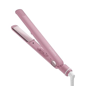 【中古】【未当て嵌める】2024年秋冬色つや SALONIA サロニア 引っ切り無い鉄 髪の毛鉄 24粍 耐熱合切袋付 外国で相応う SL-004SMP マイニュアンスピンク