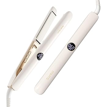 【中古】Sarlisi ヘアアイロン ストレートヘア 【2024年先端技術・シルクプレート・瞬間水分蒸発しない】 1億級マイナスイオン発生 クッションプレート