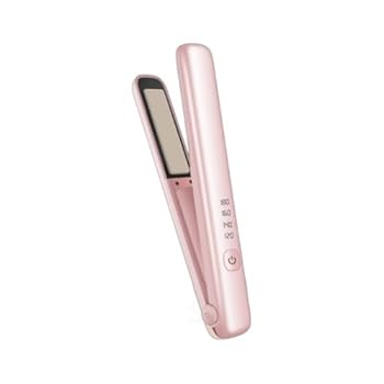 【中古】Bxzzuis コードレス 髪の毛鉄 USB申し受ける式 髪の毛鉄 携帯型 ミニヘアアイロン 引っ切り無い髪の毛 前髪 速暖める 軽さ 申し受ける式髪の毛鉄