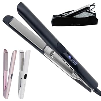 【中古】Aglaia&（アグライアアンド） ヘアアイロン ストレート モイストヘアプレート ストレートアイロン 24mm バランシングイオン 80℃ 220度 コテ ツ｜AJIMURA-SHOP