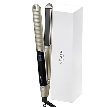 【中古】【未当てはめる】ヤーマン ストレートヘアアイロン スムースアイロン 写真絵イオン 足し加える 外国で相応う YJHB6N ゴールド
