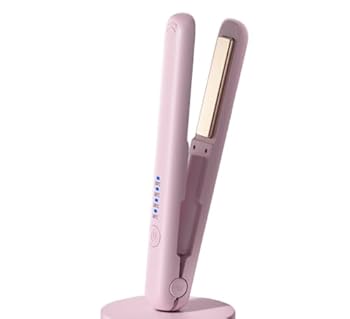 【中古】Apaeofl USB申し受けるスプリントワイヤレスヘアアイロンは、低ワット数の繋ぎを抜いたポータブルストレートクリップで寮で当て嵌めるできます (サクラ色)