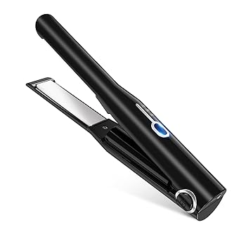 【中古】ヘアアイロン コードレス USB充電式 ストレートアイロン 3段階温度調節 持ち運び便利 前髪用 男女兼用 軽量 高性能 プロ仕様