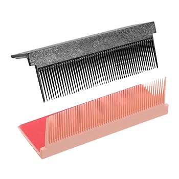 【中古】【未使用】KESYOO 2個 電動スプリント コーム care くし ヒートコームヘアアイロン 携帯櫛 ブラシ交換 女性のヘアコームの交換 カーボンファイバー