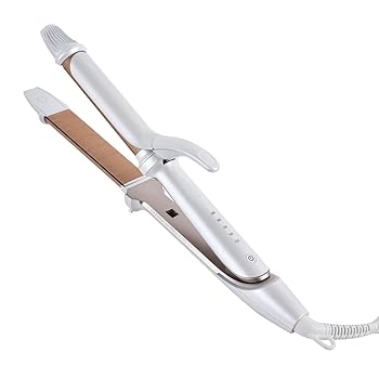 【中古】KINUJO 2WAY IRON- キヌージョ ツーウェイアイロン 長い巻き毛＆ストレートヘアアイロン 絹地お皿 素晴らしい200℃ 白いこと 外国で兼用 26Lx10Wcm
