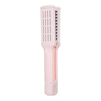 【中古】【未使用】旅行用ポータブル矯正ブラシ、ヘアアイロンブラシ - ヘアアイロンコームポータブルワイヤレスヘア加熱ブラシ | 旅行用小型電気コーム、男性、女