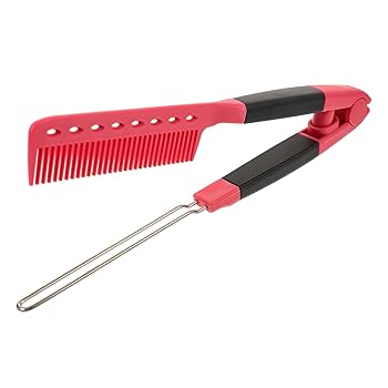 【中古】OSOLADY スタイリングコーム クランプヘアコーム ストレートヘアアイロン 折りたたみ櫛 節のあるストレートヘアコーム 折りたたみヘアブラシ 散