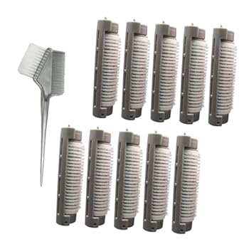 【中古】NULYLU 10個 モーガンパーマバー毛根ふわふわクリップ hair clip hair pin ヘアカーラー ヘアローラー ヘアボリューマイザー 女性用ヘアボリュー