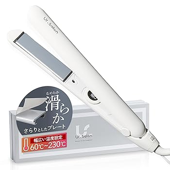 【中古】Ur.Salon 髪の毛鉄 割り増し金 28粍 日本会社組織 ちょっとの間水分消え失せるしない 不都合を助け出す 60℃～230℃の5℃切れ込み 外国で相応う マイナスイオンストレート