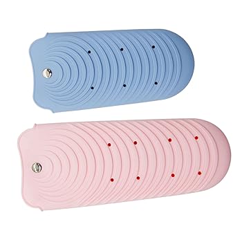 【中古】【未使用】FOYTOKI 2個 ボタン絶縁カバー ホットコームストレートヘアアイロン お手入れ 櫛 熱手袋 縮れ 断熱カバー シリコン保護カバー カーラーカバー ヘ