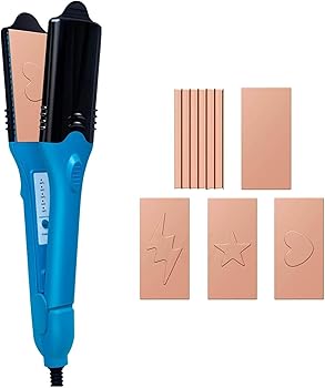 【中古】3Dイメージファインヘアインプリンティングアイロン5枚取り替えっこプレートケラチン\u0026アルガンオイル教え込むことヘアクリンパー 成人女性用音の大きさ圧着鉄