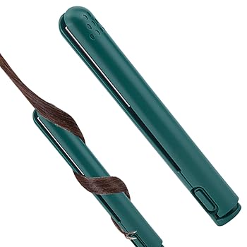 【中古】【未使用】ミニセラミックコーティングヘアカーラー、2 in 1ミニセラミックカーラー、充電式小型ヘアカーラーアイロン、プロフェッショナルヘアアイロンス